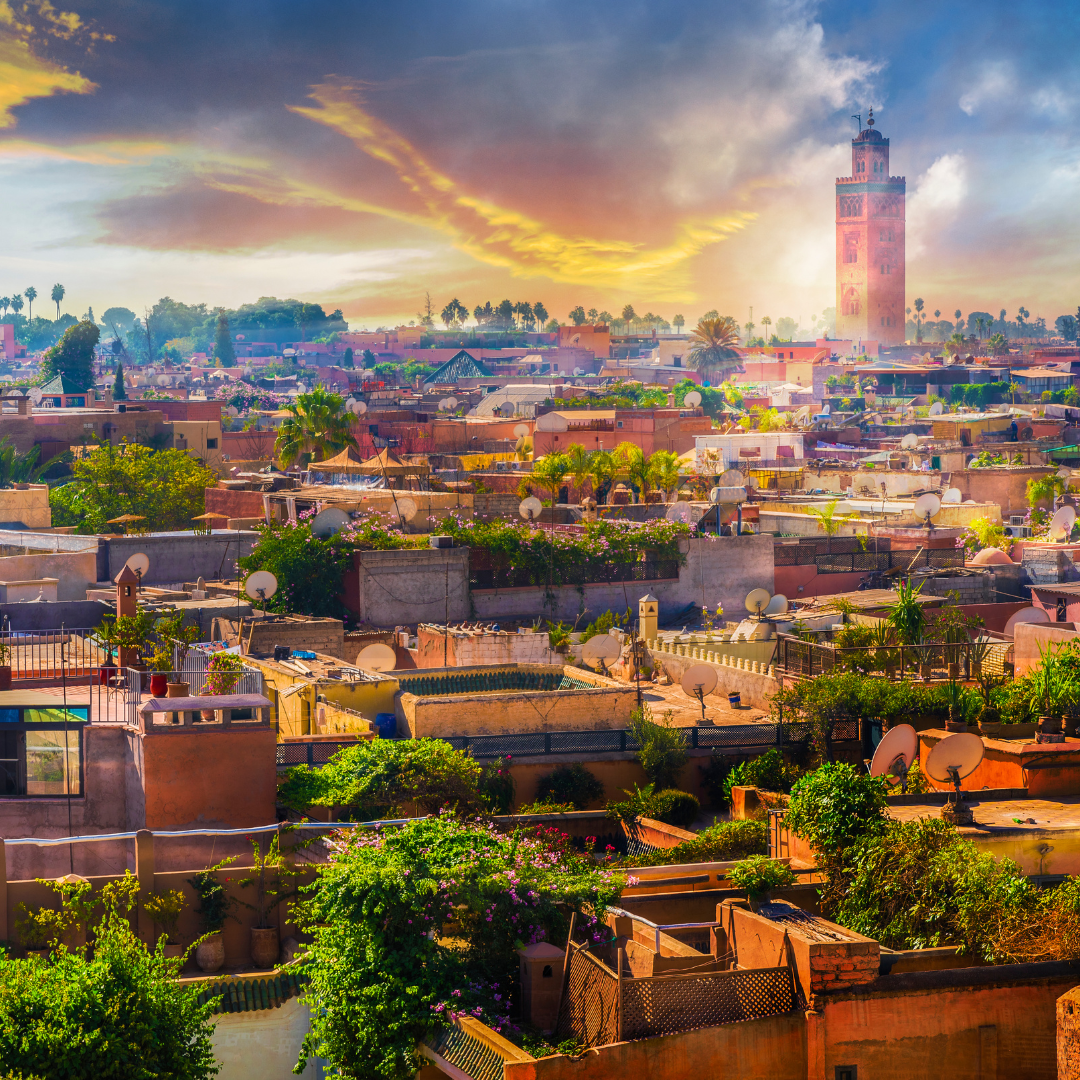 Panoramic view of Marrakech